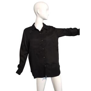 P. Cill‎ Women's size Small Star Design Snap Grungecore Gothcore Witchy Shirt